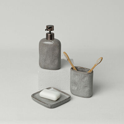 Linens Glaze Sıvı Sabunluk 8,8x5,5x16,8 Cm