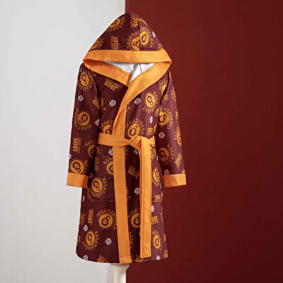 Taç Lisanslı Galatasaray 12-14 Yaş Baskılı Çocuk Bornoz