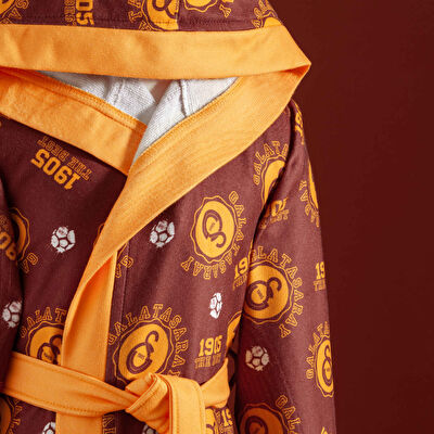 Taç Lisanslı Galatasaray 12-14 Yaş Baskılı Çocuk Bornoz