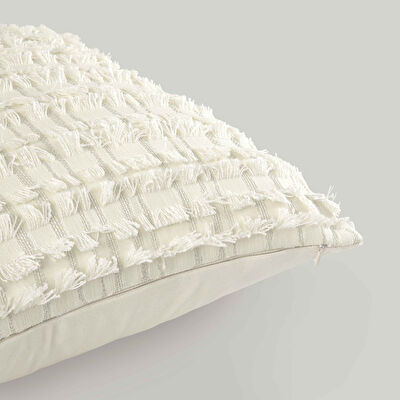 Linens Boho Kırlent Kılıfı 45x45 cm Bej