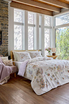 Linens Boho Kırlent Kılıfı 45x45 cm Bej