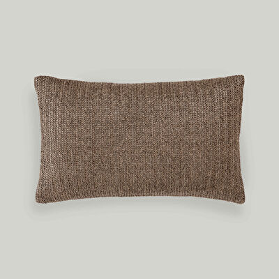 Linens Rafi 30x50 cm Kırlent Kılıfı Kahverengi