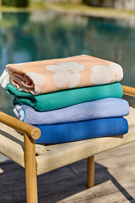 Linens Sandy 90x170 cm Plaj Havlusu Yeşil