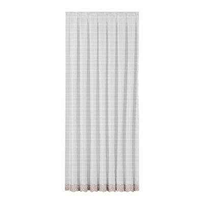 Taç Priene Brode Tül Perde Ekru-Pembe ( Max Yükseklik : 270 cm )
