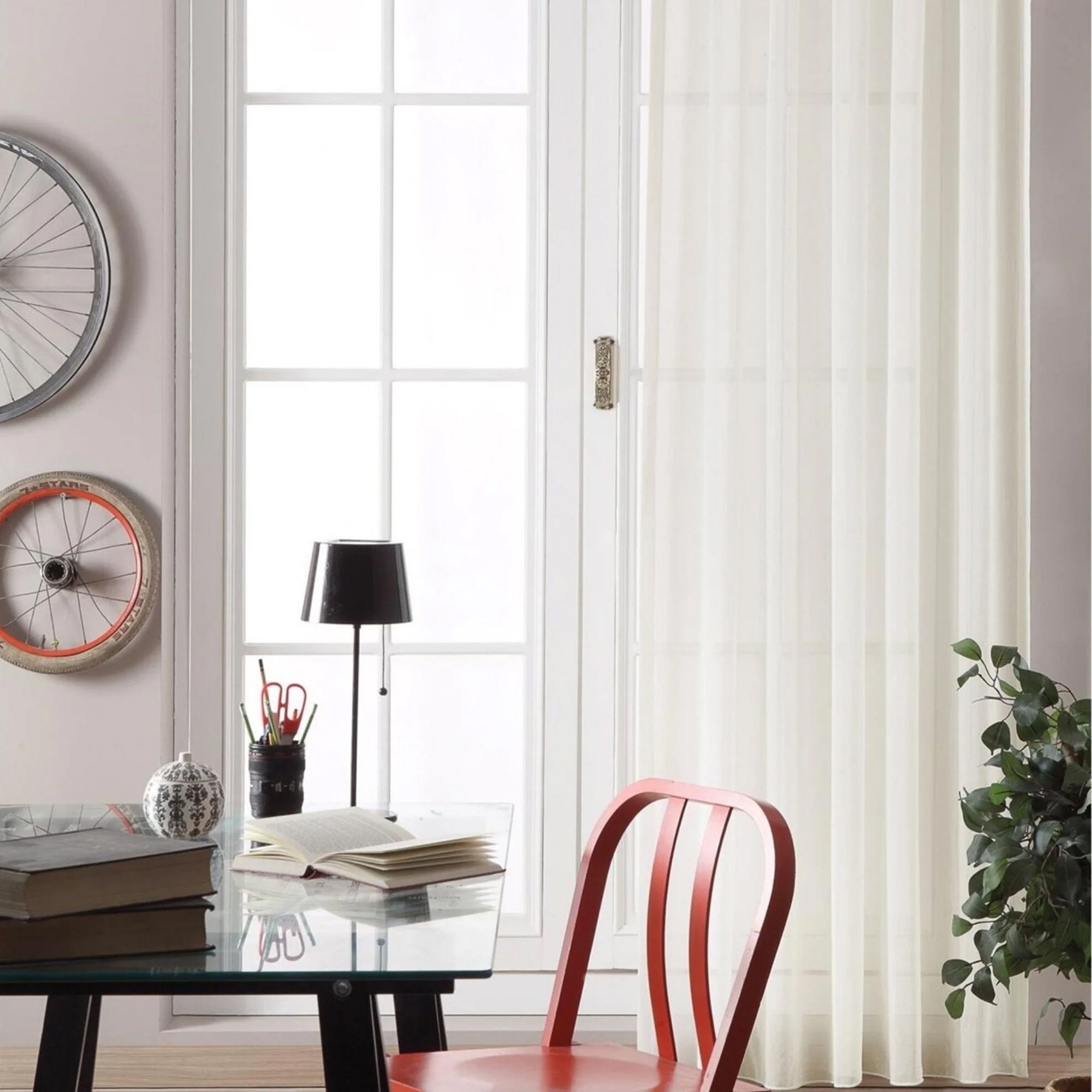 Taç Nebreska Hazır Tül Perde Beyaz 170x270 cm - 3 Al 2 Öde